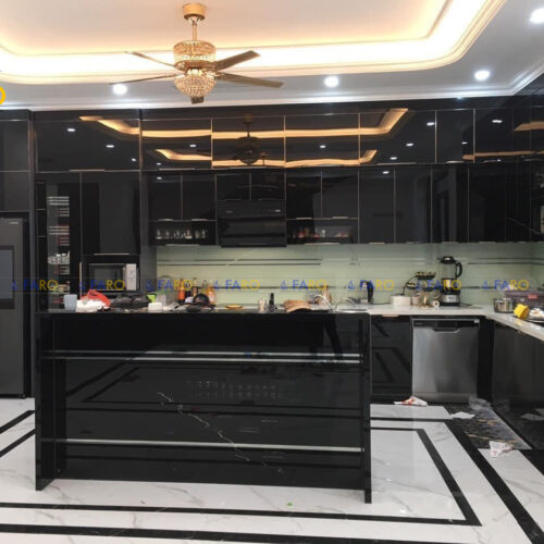 Tủ bếp inox - Mẫu 03